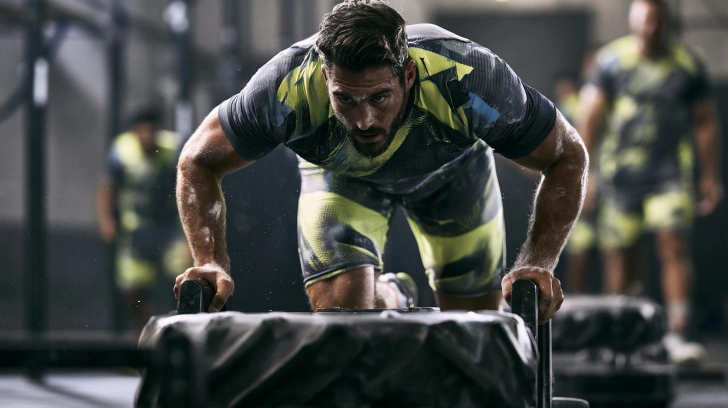 Cross-training : tenues de sport personnalisées en situation.