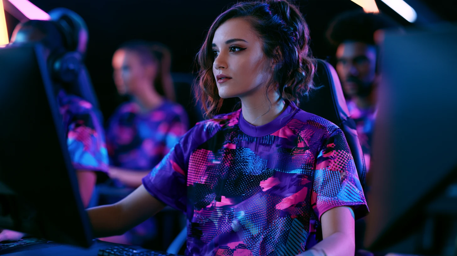E-sport : tenues de sport personnalisées en situation.
