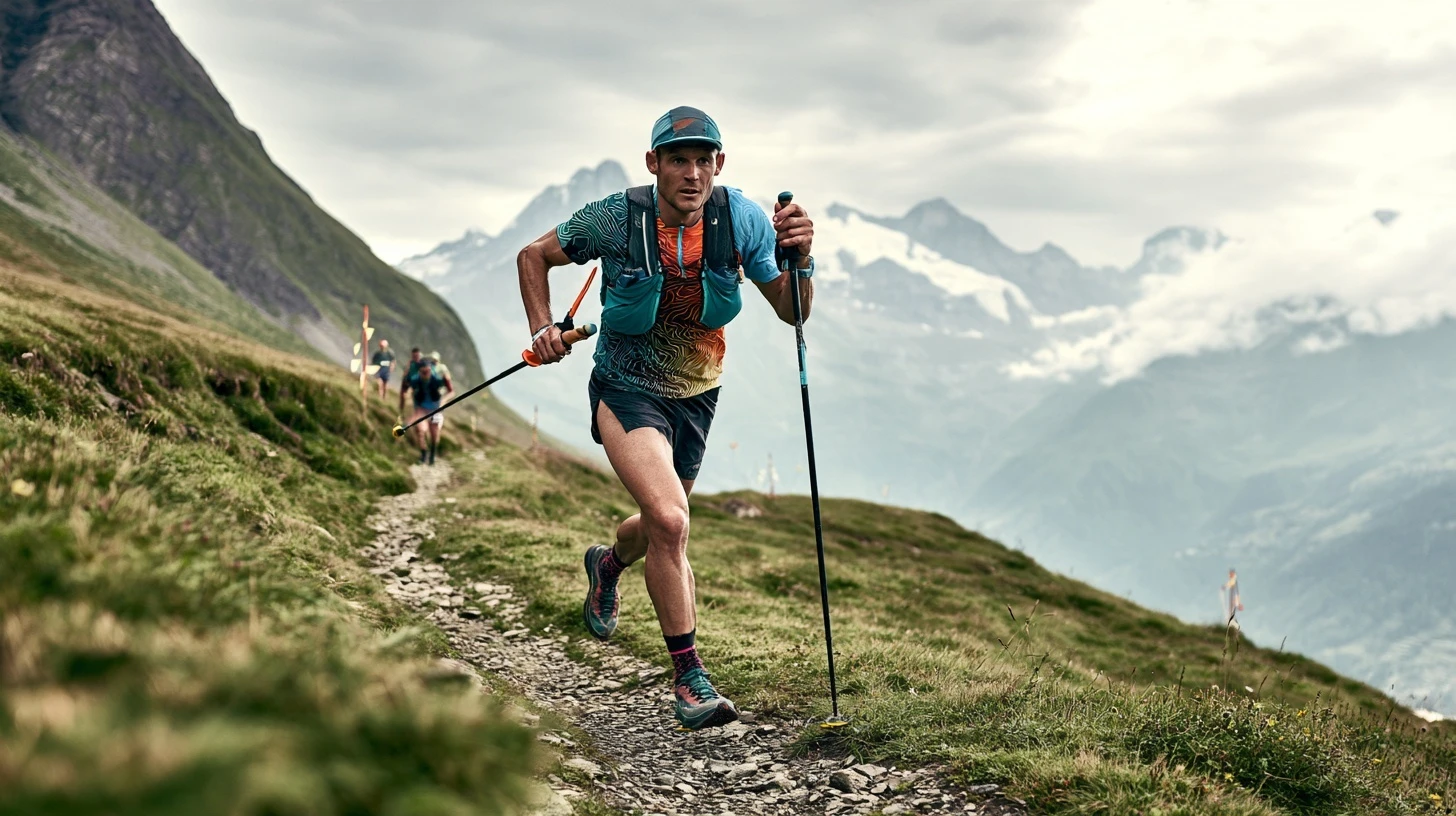 Trail : tenues de sport personnalisées en situation.