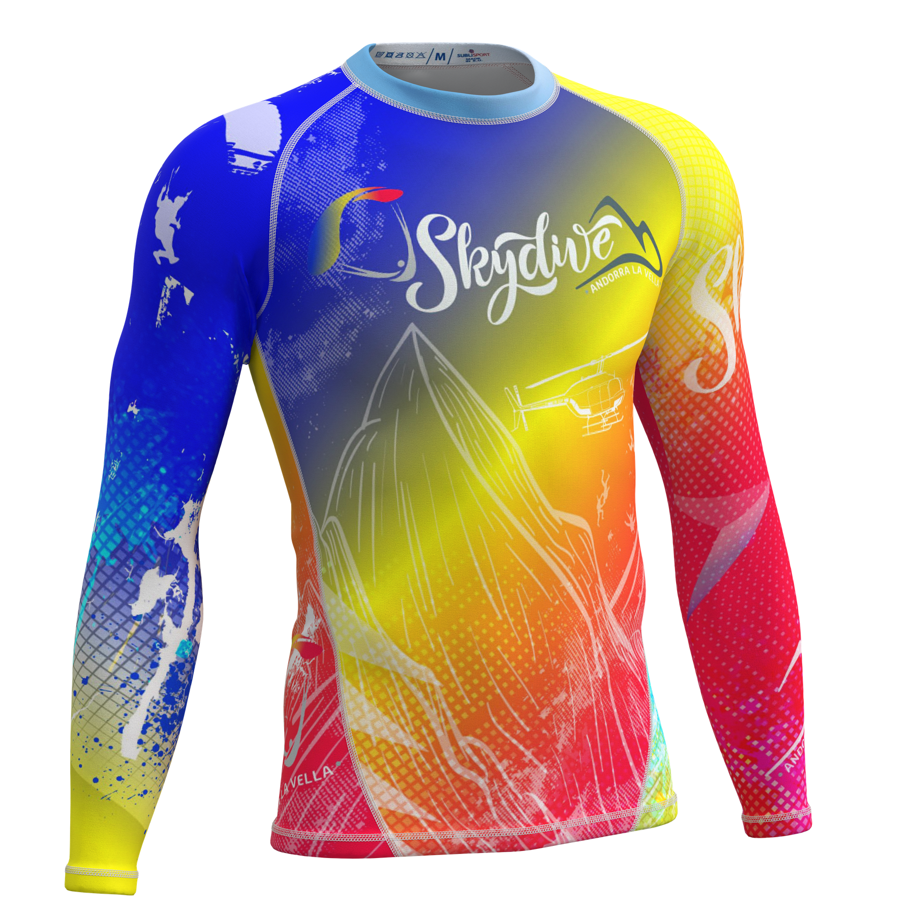 Maillot multicolore personnalisé par sublimation